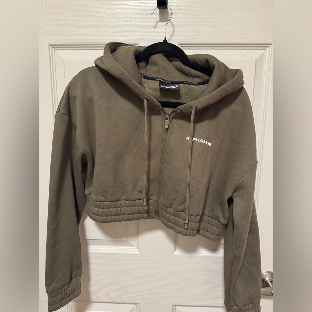 Alphalete CLASSIC CAPITAL FULL-ZIP CROP JACKET NWOT